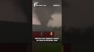 Destructive Ohio tornado caught on camera Shorts [upl. by Lacy527]