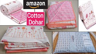 Amazon Cotton Floral Reversible Single DoharBlanketRajaiSingle Cotton Blanket at Rs664Review [upl. by Narual]