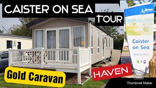 Haven Caister On Sea ⛱️  Gold Caravan Holiday Home 🏡 Tour See inside  Atlas Heritage 3 haven [upl. by Dami]