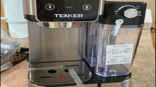 TENKER Espresso Machine 20 Bar Cappuccino Machine with Automatic Milk Frother Coffee Maker [upl. by Yentiw43]