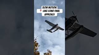 Lake Como final approach aviation amazingplanes avgeek low slowmotion satisfyingamazing wow [upl. by Retsev610]