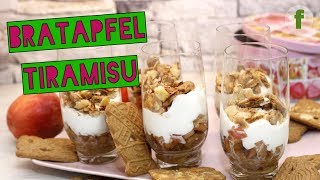 Bratapfel Tiramisu mit Spekulatius  Dessert im Glas [upl. by Hgielrac621]