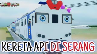 KERETA API DI SERANG KERETA API TRAIN ANIMASI [upl. by Elston]