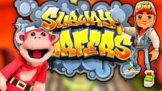 JUGANDO SUBWAY SURFERS POR PRIMERA VEZ EL MONO SÍLABO JUEGA [upl. by Nellak744]