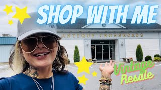 “Out Of Office” SHOP WITH ME  VINTAGE RESALE  ANTIQUE MALL FINDS  THRIFTING  FLEA MARKET [upl. by Schecter]