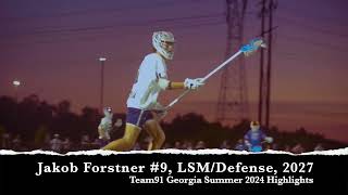 Jakob Forstner 2027 DLSM Pope 91 Georgia Summer 24 Highlights [upl. by Deanna]