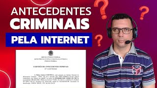 Como Tirar o Atestado de Antecedentes Criminais PELA INTERNET 📜 [upl. by Attebasile]