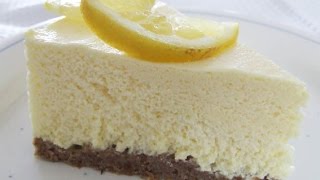 Lemon Cheesecake No Bake  One Pot Chef [upl. by Anuala]