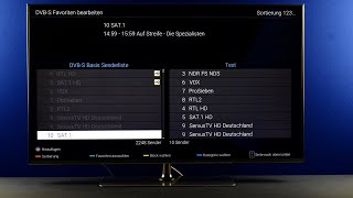 Sendersortierung in einer Favoritenliste bei einem Panasonic TV  Panasonic Support [upl. by Nnylarac]