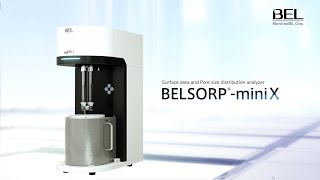 BELSORPmini X  specific surface area pore size distribution analyzer  Microtrac MRB [upl. by Yecnahc]