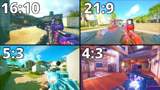 Which ASPECT RATIO and FOV is The Best in Rainbow Six Siege [upl. by Emarej]