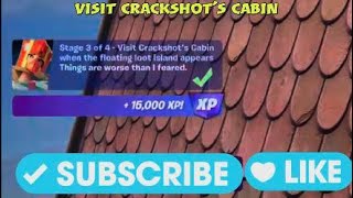 Visit Crackshots Cabin  Fortnite [upl. by Newkirk576]