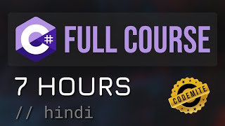 C Full Course For Beginners CSharp Programming Tutorial Hindi [upl. by Garmaise]