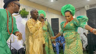 SAHEED BALOGUN WELCOMES GUESTS AS FATHIA BALOGUN BURIES DAD [upl. by Amocat]