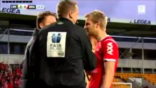 Best Fair Play ever Norwegian Tippeligaen Lillestrøm Brann [upl. by Ahselat]