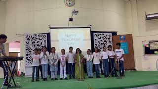 Teachers Day Song  Teachers Day Song By Dps Neel bad  Song For Teachers Day By Class 3 [upl. by Ehctav]