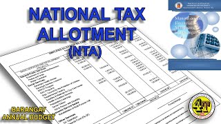 NATIONAL TAX ALLOTMENT NTA  INTERNAL REVENUE ALLOTMENT IRA  BARANGAY ANNUAL BUDGET [upl. by Aineval]