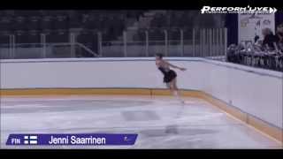 2015 Nordics figure skating Triple lutz combo by Jenni Saarinen [upl. by Anabelle]