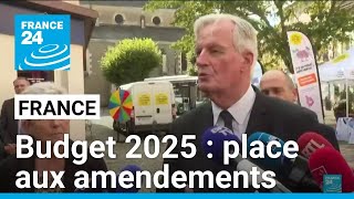 Projet de budget 2025 en France  place aux amendements • FRANCE 24 [upl. by Ruella]