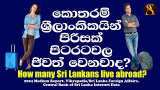 How many Sri Lankans are abroad  කොතරම් ශ්‍රී ලාංකිකයින් පිරිසක් පිටරටවල ජීවත් වෙනවාද [upl. by Lemrahc]