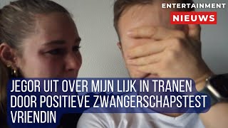 Emotionele onthulling Jegor Over Mijn Lijk huilt bij zwangerschapstest vriendin [upl. by Zinn975]