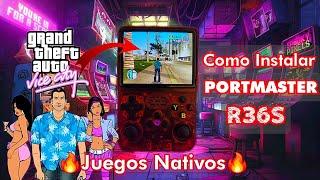 Como Instalar PORTMASTER Ultima Versión🔥 Port GTA Vice City🔥en R36S✅✅💯 [upl. by Pylle327]