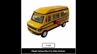 Plastic School Bus For Kids Yellow [upl. by Devon]