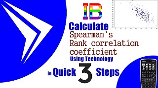 IB course Spearmans rank correlation using Casio FX 9860G SD [upl. by Erej29]