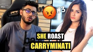 Carryminati Got Roasted By Tiktok Girl Final [upl. by Laurita]