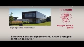 Sinscrire à des enseignements du Cnam  combien ça coûte [upl. by Pacien]