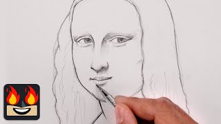 How To Draw the Mona Lisa  Sketch Tutorial [upl. by Sudaorb493]