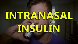 How to make INTRANASAL insulin  INI is a cheap brain BOOSTER [upl. by Yra750]