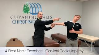 4 Best Neck Exercises  Cervical Radiculopathy  Nerve Flossing [upl. by Aisatana434]