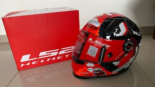 UNBOXING CAPACETE LS2 FF358 BULLET PRETO E VERMELHO 🚀🔥 [upl. by Ahsitauq]