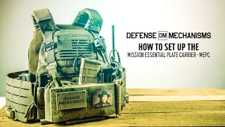 Defense Mechanisms Mission Essential Plate Carrier MEPC bag and cummerbund set up [upl. by Hitt]