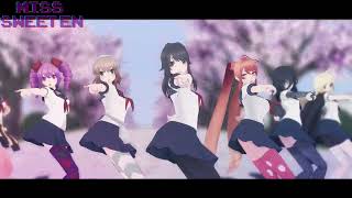 【MMD x Yandere Simulator】MOMOLAND  BAAM ft Ayano and Rivals [upl. by Tebzil]