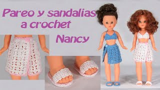 DIY Pareo y sandalias a crochet para Nancy [upl. by Eyak]