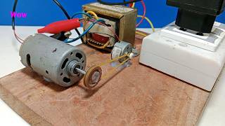 37v DC the 250v AC generator with 37v motor 12v motor [upl. by Dee Dee]