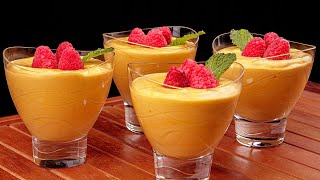 Easy Mango Mousse Recipe with Just 3 Ingredients [upl. by Naejarual]