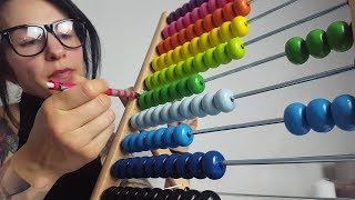 ASMR  Writing  Typing  Wooden Beads [upl. by Hayyim234]