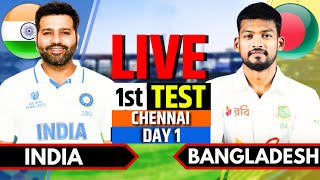 India vs Bangladesh 1st Test Day 1  India vs Bangladesh Live Match  IND vs BAN Live  Session 2 [upl. by Legyn]