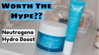 Review NEUTROGENA HYDRO BOOST water gel and eye cream [upl. by Aiahc]