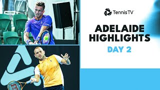 Evans amp Hijikata Lock Horns Bublik Lehecka Sonego amp More Feature  Adelaide 2024 Day 2 Highlights [upl. by Jo Ann]