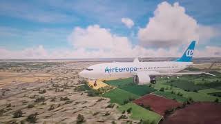 MSFS 2020 AIR EUROPA 737 MAX 8 LANDING AT MADRID BARAJAS [upl. by Esilehs221]