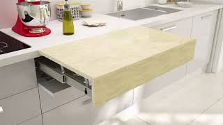 Hafele Opla Top kitchen worktop  Installation [upl. by Oile]