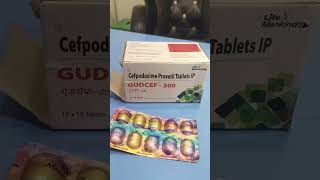 Gudcef 200 mg  Cefpodoxime proxetil 200 mg  Antibiotic medicine shorts chouhanmediplus [upl. by Aynotel]