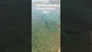 Esperides beach Faliraki beach Rhodes [upl. by Anselmi]