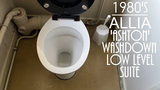 1980s Allia Ashton Low Level Washdown Toilet [upl. by Mendy734]