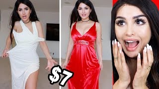 THRIFT STORE PROM DRESSES Try On Haul [upl. by Adhamh661]