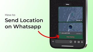 How to Send Location on WhatsApp [upl. by Oralla]